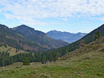 Blick zur Hochplatte und zum Hochgern