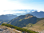Unten die Oberkaseralm, unser nächstes Ziel