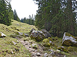An diesem Wegabschnitt geht es sehr beschaulich zu