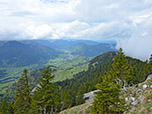 Blick über die Spitzingalmen nach Aurach