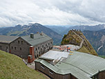 Blick hinunter zum Wendelsteinhaus