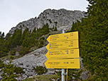 ...und am Abzweig unterhalb des Wendelsteinhauses