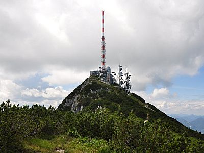 Blick zurück zum Gipfel