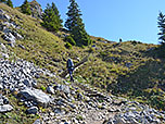 ...und folgen dem Weg über die Wendelstein-Südwestseite aufwärts