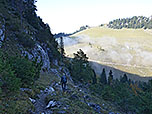 ...hinab Richtung Sattel unterhalb der Reindleralm
