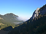 Aus dem Inntal zieht der Nebel herauf