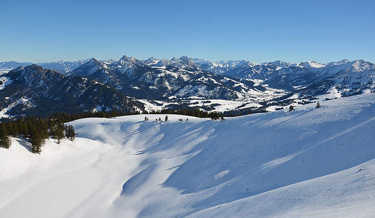 Wertacher Hörnle (1695 m) als Skitour