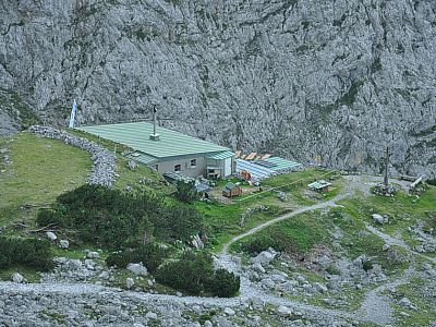 ...wenig später haben wir die Dammkarhütte erreicht.