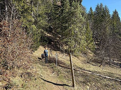 ...wandern wir hinunter zum Kreuzweg