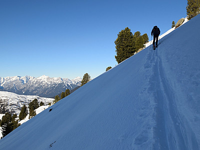 Hinter dem Keglalm Hochleger wird es steiler