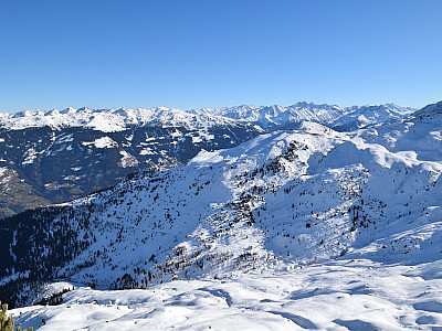 Der Ausblick über den Gedrechter hinweg nach Osten