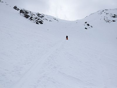 Kurz vor der Maurerscharte wird das Wetter schlechter