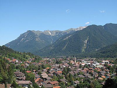 Blick über Mittenwald