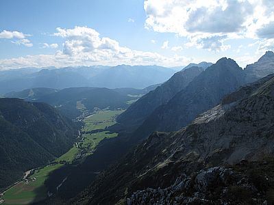 Blick ins Leutaschtal