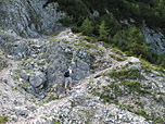 Das Terrain wird steiniger