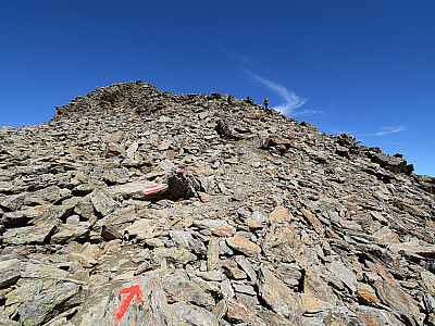 Nachdem der Weg wieder ein wenig flacher wird....
