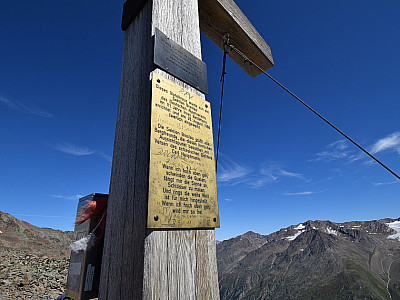 Die Sektion Breslau des DAV hat das Kreuz aufgestellt