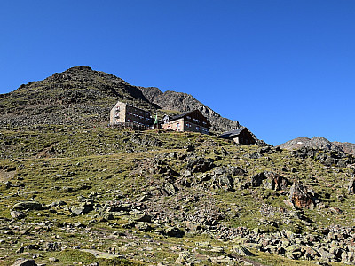 Der Ausblick zurück zur Breslauer Hütte