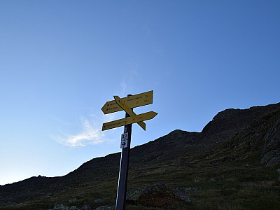 Hier biegen wir rechts ab...