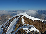 Blick zum etwas niedrigeren Nordgipfel