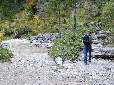Wir haben den Kälberalpbach erreicht, ... 