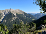 Die Soiernspitze im Nordosten links vor uns