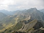 Grabspitze hinter Sandspitze, Rübespitz u. Eselskopf