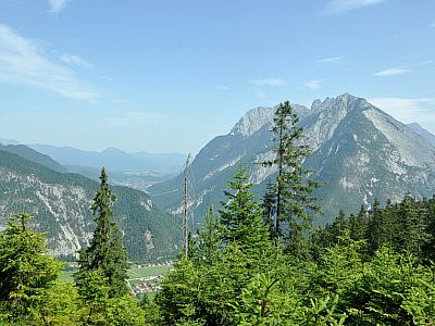 Blick nach Norden Richtung Mittenwald