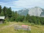 Blick auf die Arnspitzgruppe und ...