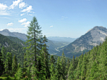 Blick nach Norden Richtung Scharnitz und Mittenwald