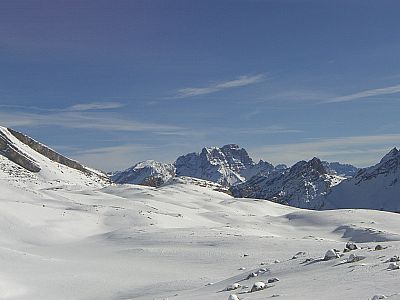 In der Mitte die Hohe Gaisl