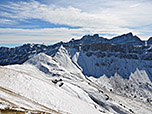Blick hinunter zur Schlüterhütte...