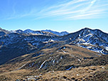 Blick zum Penser Joch mit dem Alpenrosenhof