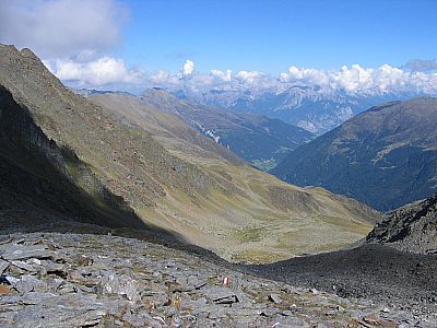 Blick zurück ins Tal