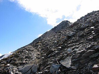 Kurz vorm Gipfelgrat