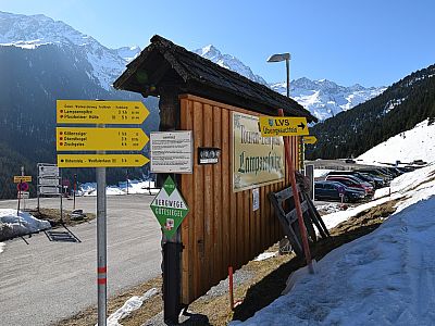 Der Zischgeles ist bereits am Startpunkt angeschrieben