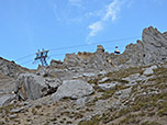 Unser nächstes Ziel wird die 2. Stütze der Zugspitzbahn sein