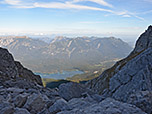 Blick von der Hütte zum Eibsee