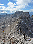 Hier kommt der Weg von der Reintalangerhütte und Knorrhütte herauf