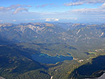 Der Eibsee aus der Vogelperspektive