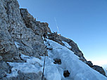 Der Endspurt zum Gipfel der Zugspitze...