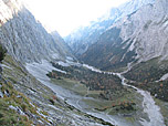 Blick zurück Richtung Höllentalangerhütte