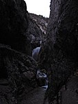 Wasserfall am Ende der Klamm