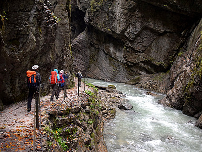 Die Klamm wird schnell enger