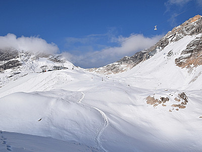 Trotz des Schnees kommen wir gut voran