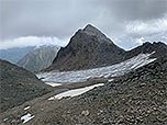 Blick über den Kraspesferner zur Rotgrubenspitze