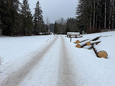 Wir spazieren taleinwärts...