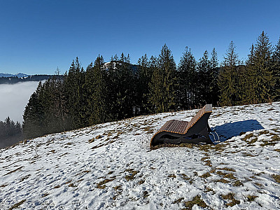 Bequemes Bankerl am Heigelkopf