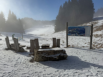 ...und einem Rastplatz...