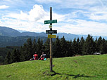 Wegweiser am Gipfel